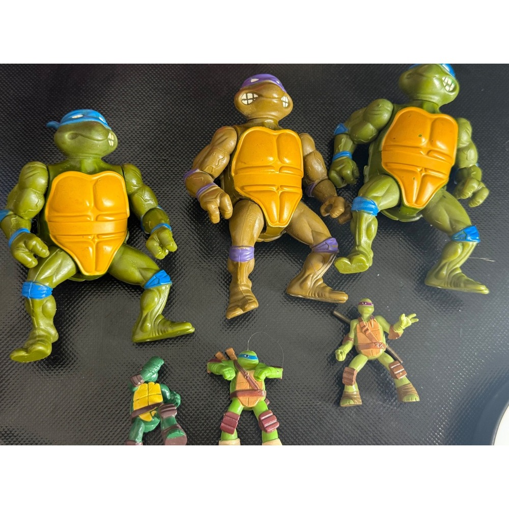 Teenage Mutant Ninja Turtles Action Figures Lot 5 Vintage Toys